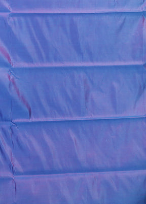 Blue Banarasi Silk Saree With Blouse Piece