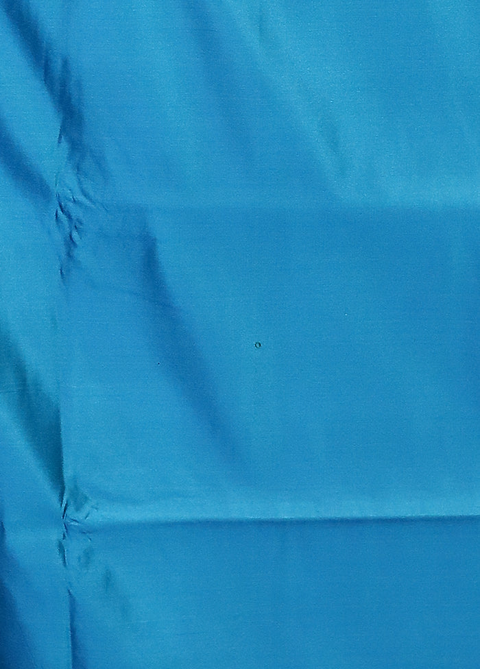 Green Banarasi Silk Saree With Blouse Piece