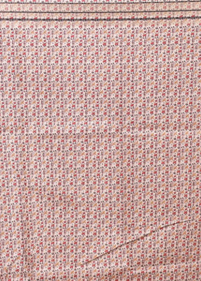 Pink Tussar Silk Saree With Blouse Piece