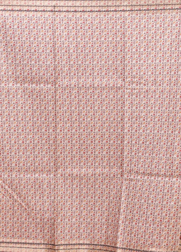 Green Tussar Silk Saree With Blouse Piece