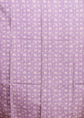 Purple Tussar Silk Saree With Blouse Piece