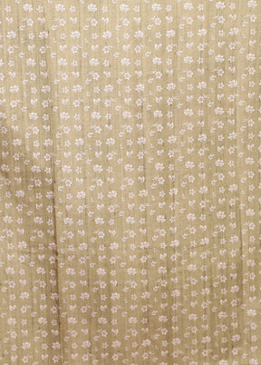 Green Tussar Silk Saree With Blouse Piece