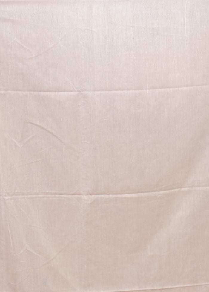 White Matka Silk Saree With Blouse Piece