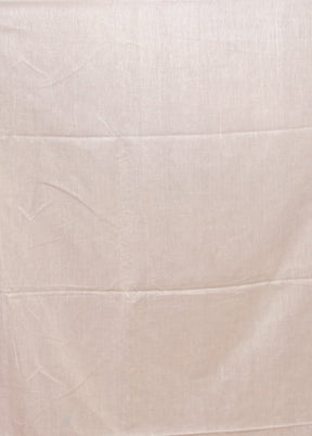 White Matka Silk Saree With Blouse Piece