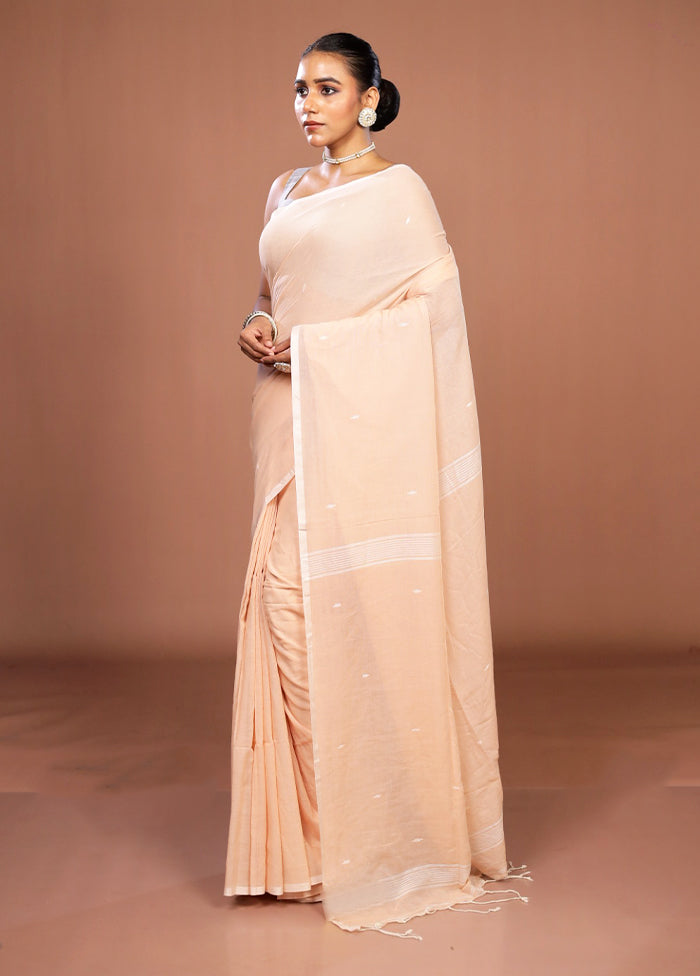 Pink Matka Silk Saree With Blouse Piece