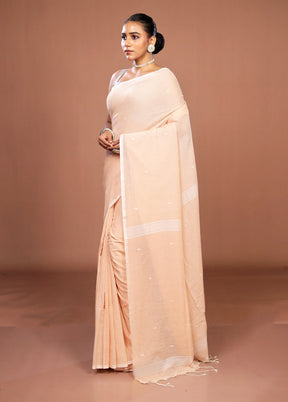 Pink Matka Silk Saree With Blouse Piece
