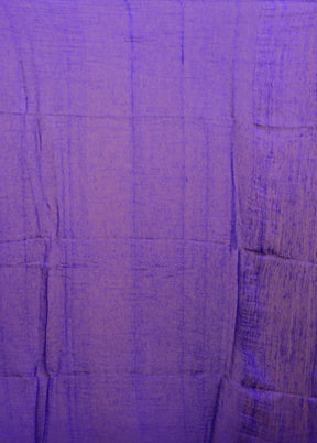 Blue Matka Silk Saree With Blouse Piece