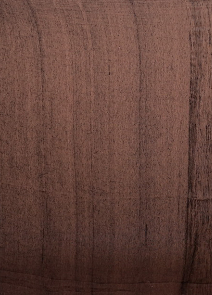 Black Matka Silk Saree With Blouse Piece