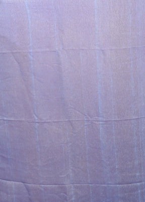 Blue Matka Silk Saree With Blouse Piece