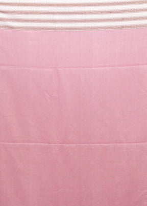 Pink Matka Silk Saree With Blouse Piece