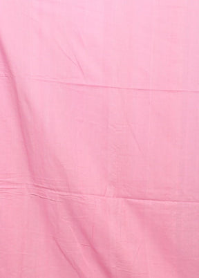 Pink Matka Silk Saree With Blouse Piece