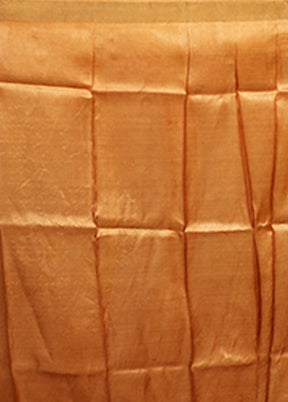 Black Handloom Tussar Pure Silk Saree With Blouse Piece