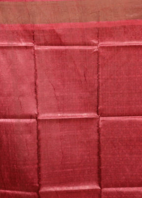 Multicolor Handloom Tussar Pure Silk Saree With Blouse Piece