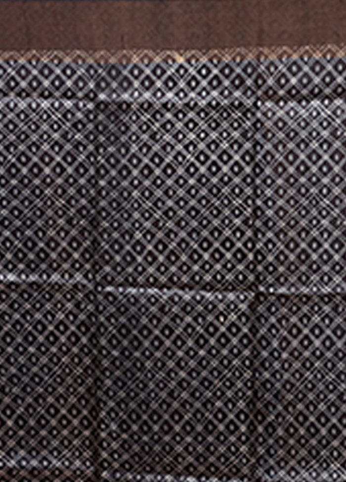 Blue Handloom Tussar Pure Silk Saree With Blouse Piece