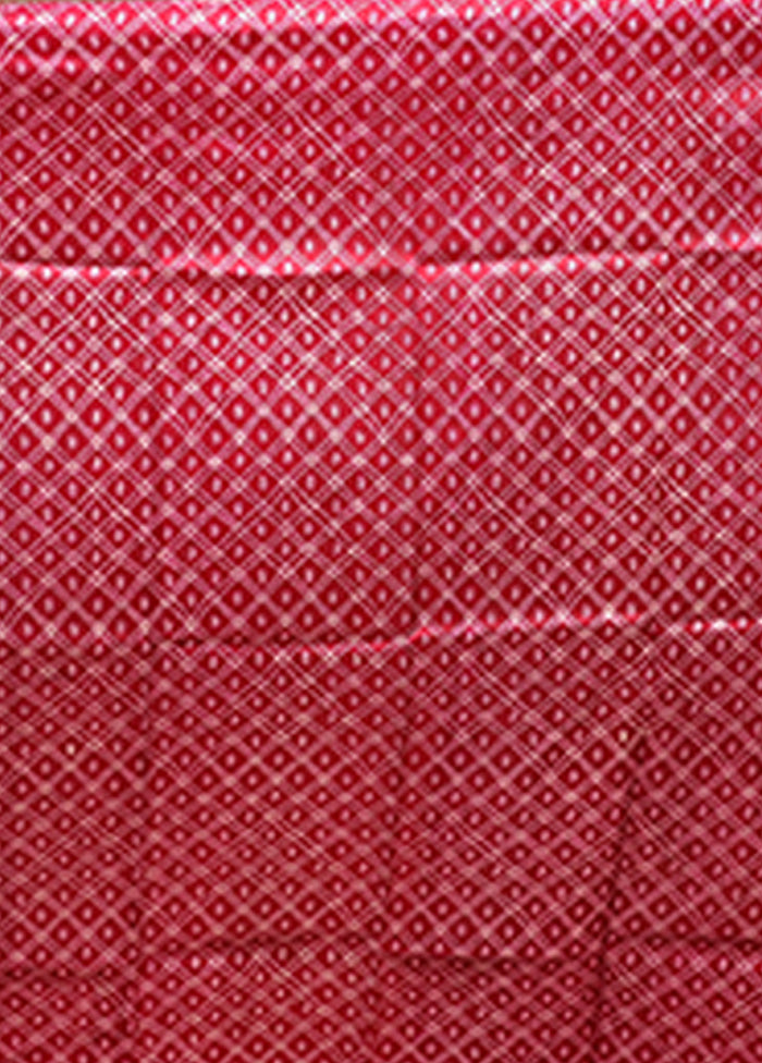 Pink Tussar Silk Saree With Blouse Piece