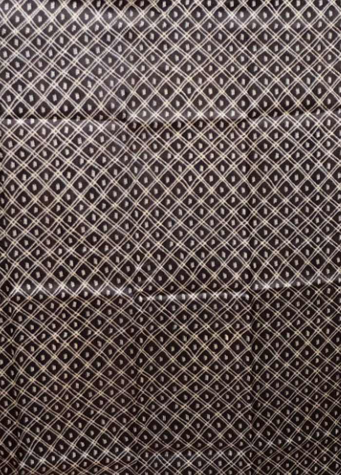 Black Tussar Silk Saree With Blouse Piece