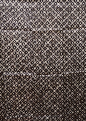 Black Tussar Silk Saree With Blouse Piece