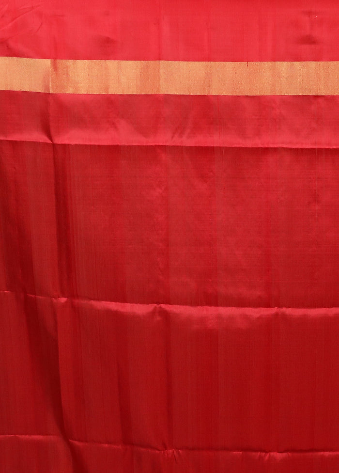 White Handloom Kanjivaram Pure Silk Saree With Blouse Piece