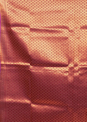 Purple Dupion Silk Saree With Blouse Piece