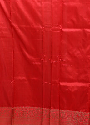 Blue Handloom Pure Organza Saree With Blouse Piece