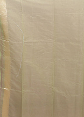 Green Kora Silk Saree With Blouse Piece