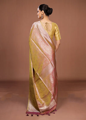 Purple Dupion Silk Saree With Blouse Piece