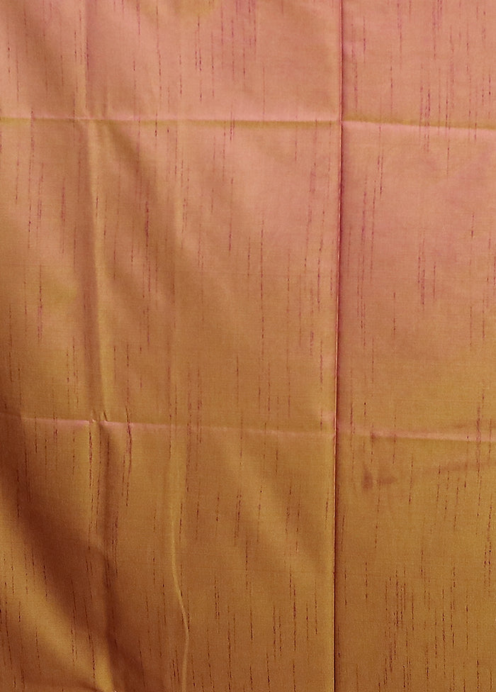 Purple Dupion Silk Saree With Blouse Piece