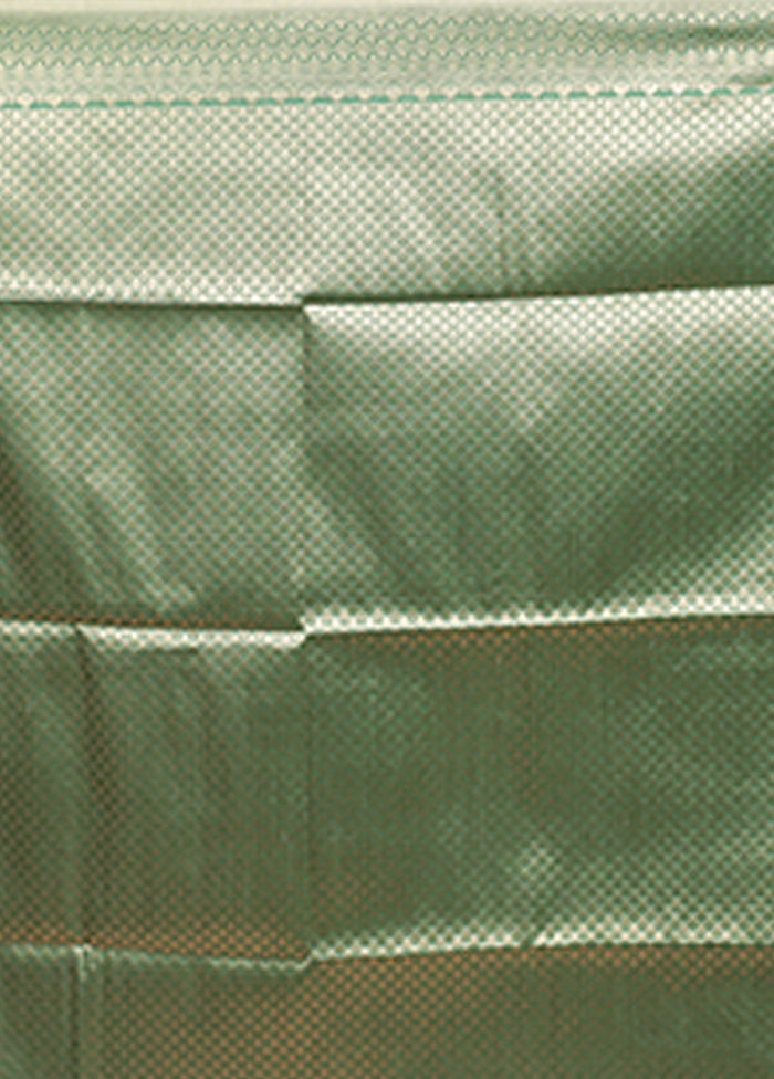 Green Dupion Silk Saree With Blouse Piece