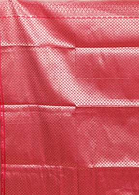 Pink Dupion Silk Saree With Blouse Piece