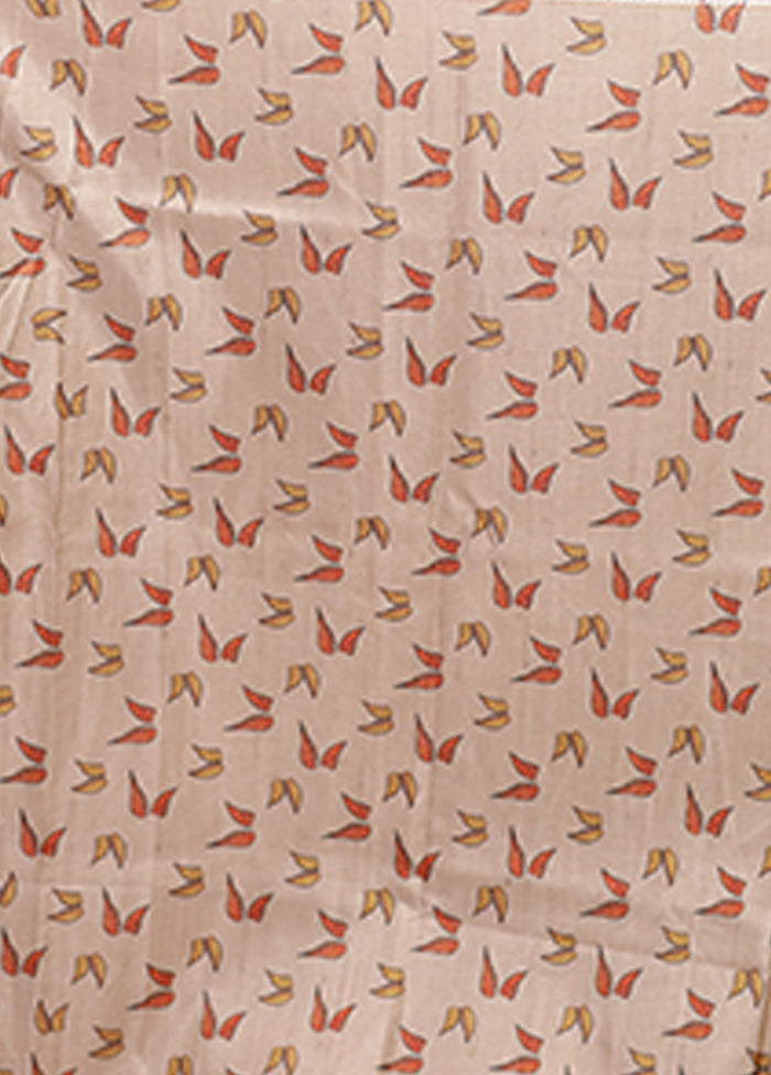 Green Tussar Silk Saree With Blouse Piece