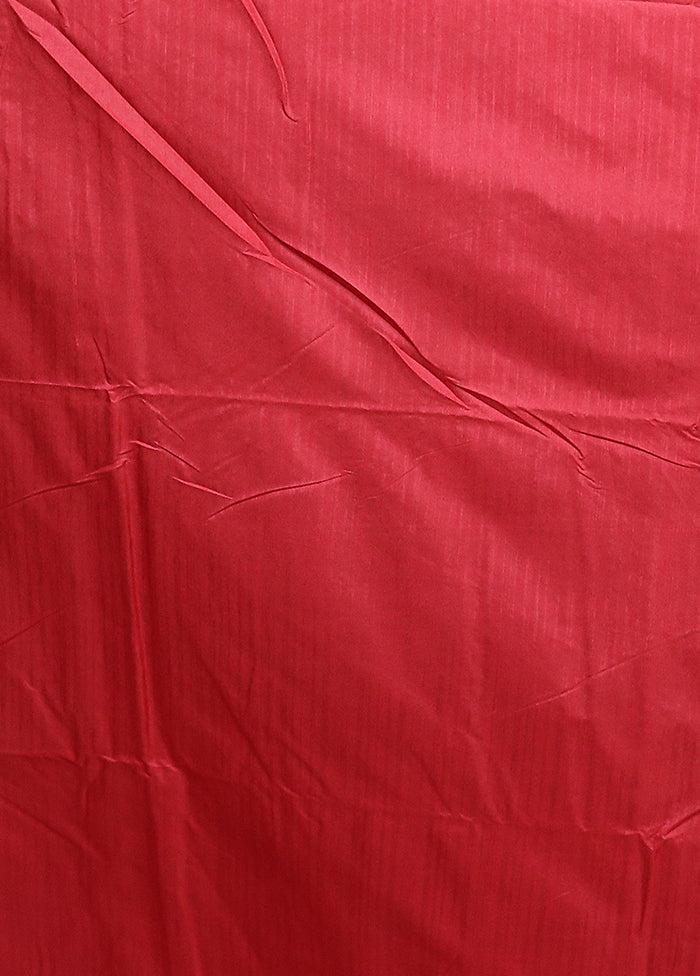 Pink Dupion Silk Saree With Blouse Piece