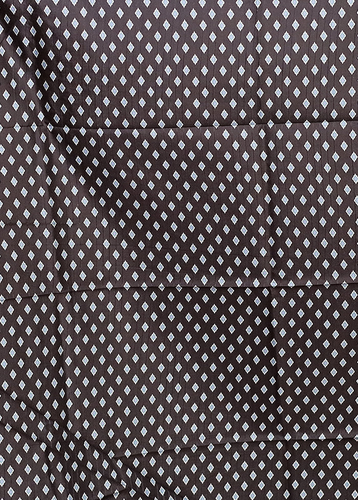 White Dupion Silk Saree With Blouse Piece