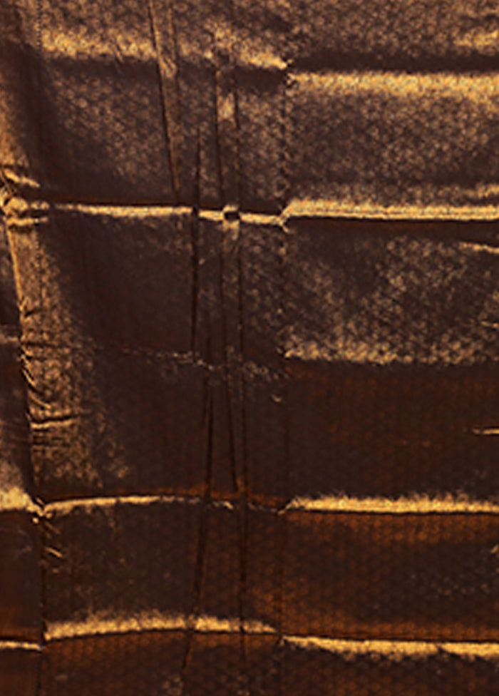 Black Dupion Silk Saree With Blouse Piece