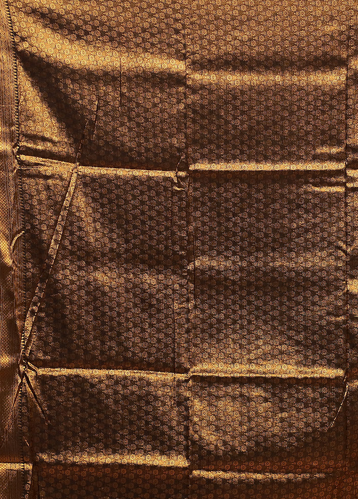 Black Dupion Silk Saree With Blouse Piece