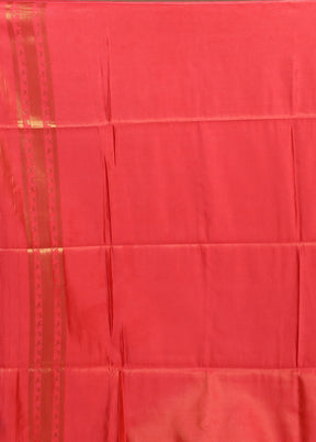 Pink Dupion Silk Saree With Blouse Piece