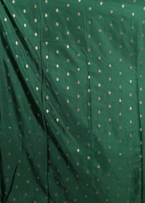 Green Dupion Silk Saree With Blouse Piece