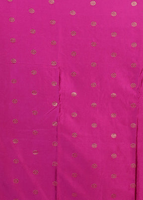 Purple Dupion Silk Saree With Blouse Piece