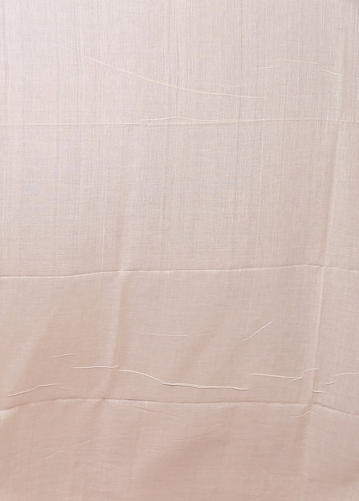 White Matka Silk Saree With Blouse Piece