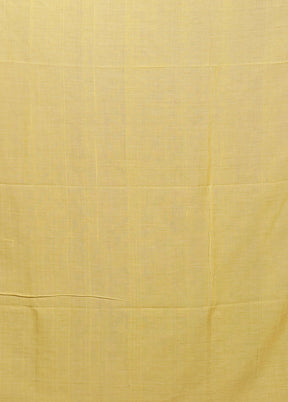 Yellow Matka Silk Saree With Blouse Piece