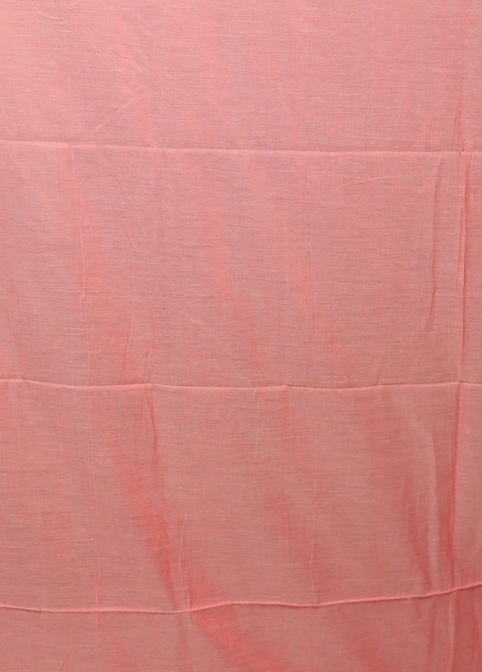 Pink Matka Silk Saree With Blouse Piece