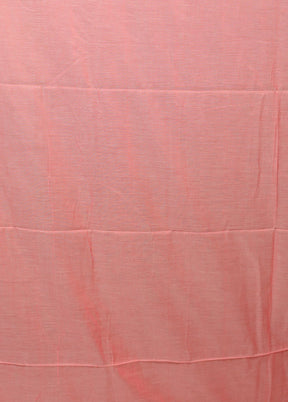 Pink Matka Silk Saree With Blouse Piece