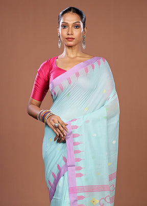 Green Matka Silk Saree With Blouse Piece