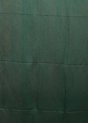 Green Handloom Matka Pure Silk Saree With Blouse Piece