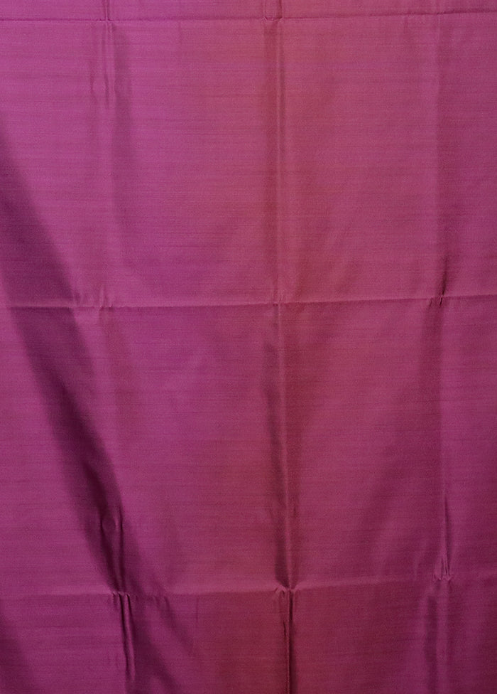 Orange Kanjivaram Silk Saree With Blouse Piece