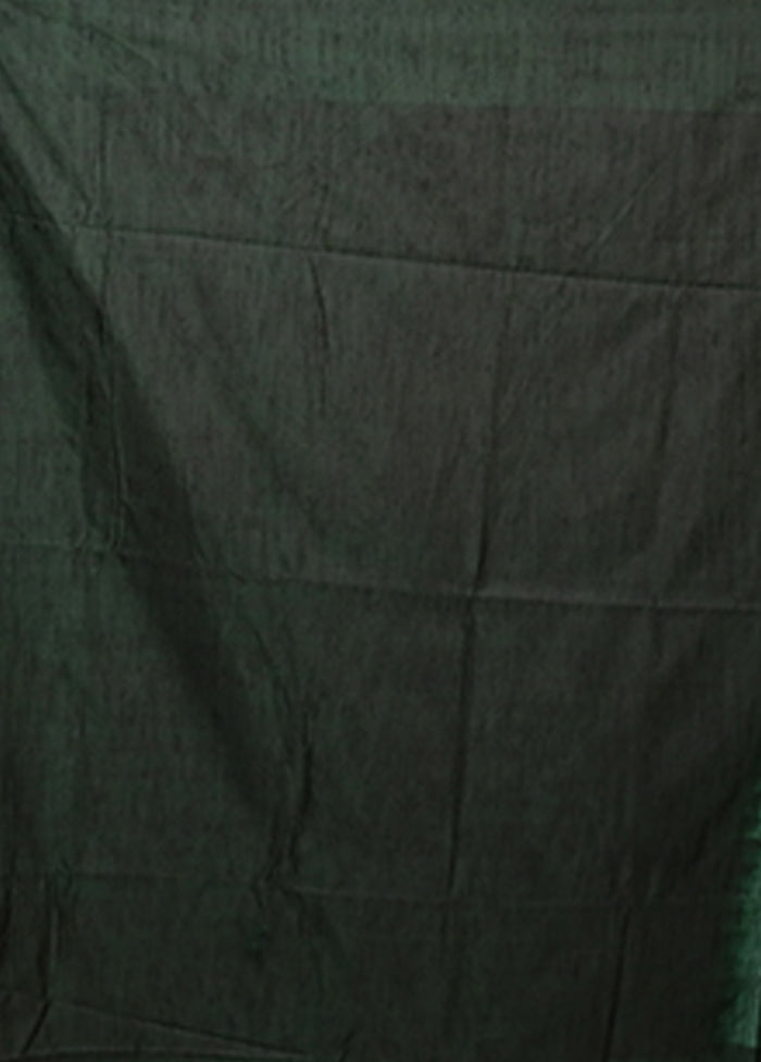 Green Kanjivaram Silk Saree With Blouse Piece