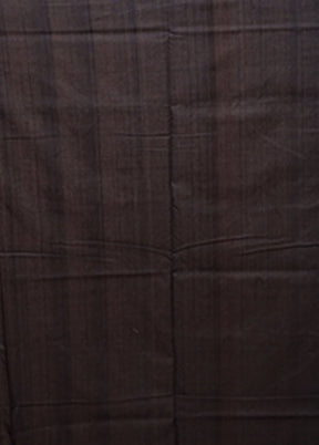 Black Ikkat Silk Saree With Blouse Piece