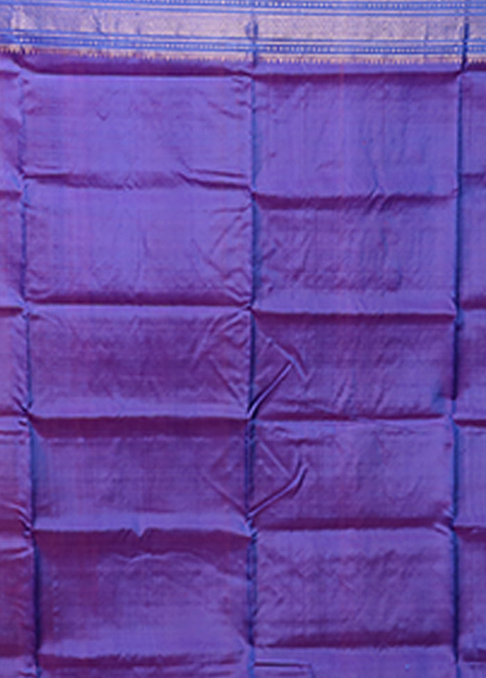 Pink Handloom Kanjivaram Pure Silk Saree With Blouse Piece