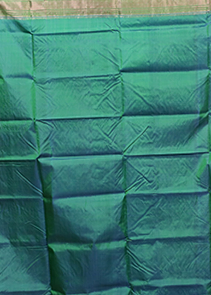 Multicolor Handloom Kanjivaram Pure Silk Saree With Blouse Piece