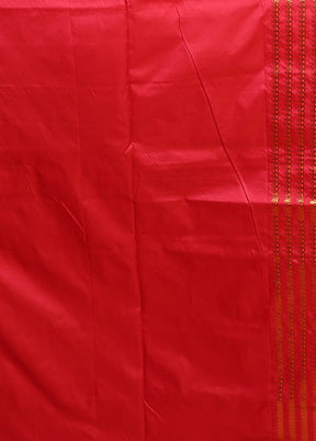 Pink Assam Silk Saree With Blouse Piece