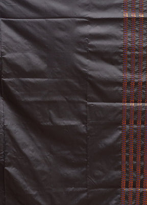 Blue Assam Silk Saree With Blouse Piece